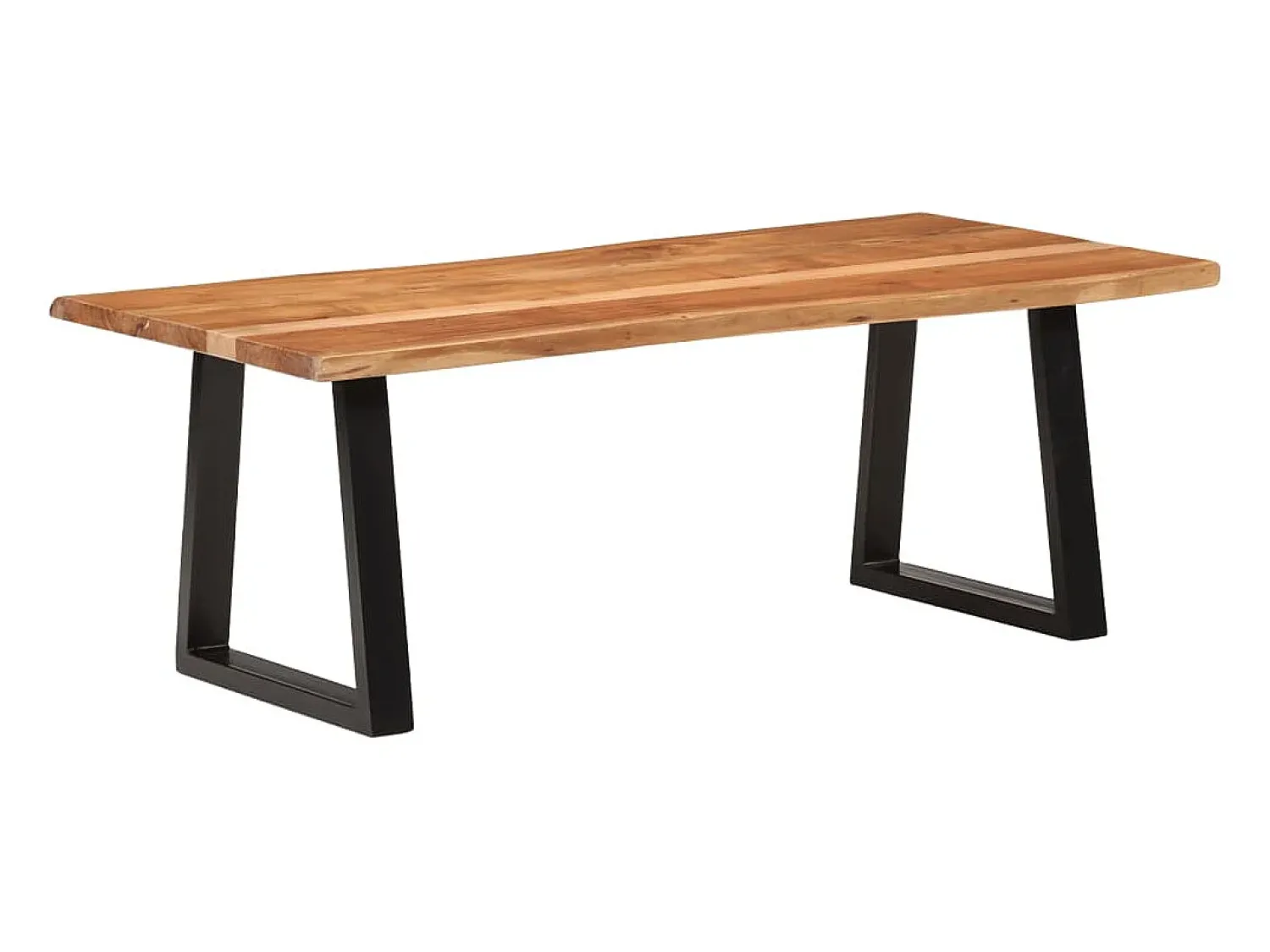 Mesa De Centro* Mesa de centro | Mesa de apoio | Mesa de café 110x55x40 cm madeira de acácia maciça Castanho
