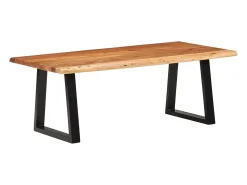 Mesa De Centro* Mesa de centro | Mesa de apoio | Mesa de café 110x55x40 cm madeira de acácia maciça Castanho