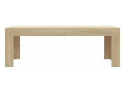 New Mesa de centro | Mesa de apoio 102x50x36 madeira processada carvalho sonoma Castanho