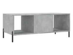 Hot Mesa de centro | Mesa de apoio 102x50x40 cm madeira processada cinza cimento Cinzento
