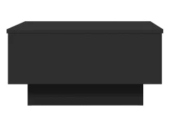 Hot Mesa de centro | Mesa de apoio 60x45x31 cm derivados de madeira Preto
