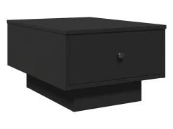 Hot Mesa de centro | Mesa de apoio 60x45x31 cm derivados de madeira Preto