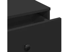 Hot Mesa de centro | Mesa de apoio 60x45x31 cm derivados de madeira Preto