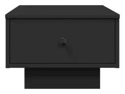 Hot Mesa de centro | Mesa de apoio 60x45x31 cm derivados de madeira Preto