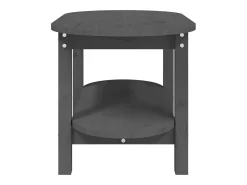 Outlet Mesa de centro | Mesa de apoio 80x45x45 cm madeira de pinho maciça Cinzento
