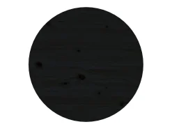 Mesa de centro | Mesa de apoio Ø 45x40 cm madeira de pinho maciça Preto