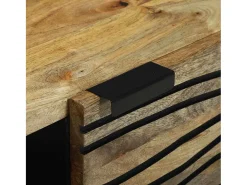 Mesa De Centro* Mesa de centro | Mesa de apoio Marrom e Preto 80x50x40 cm Castanho