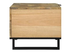 Mesa De Centro* Mesa de centro | Mesa de apoio Marrom e Preto 80x50x40 cm Castanho