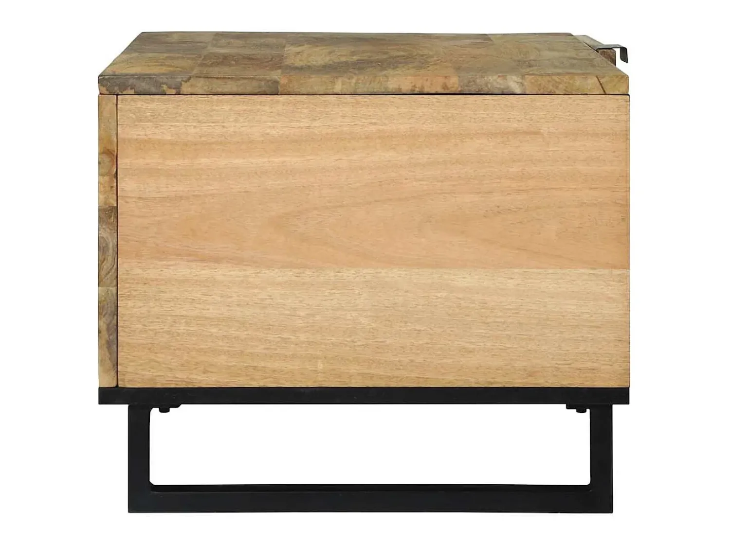 Mesa De Centro* Mesa de centro | Mesa de apoio Marrom e Preto 80x50x40 cm Castanho