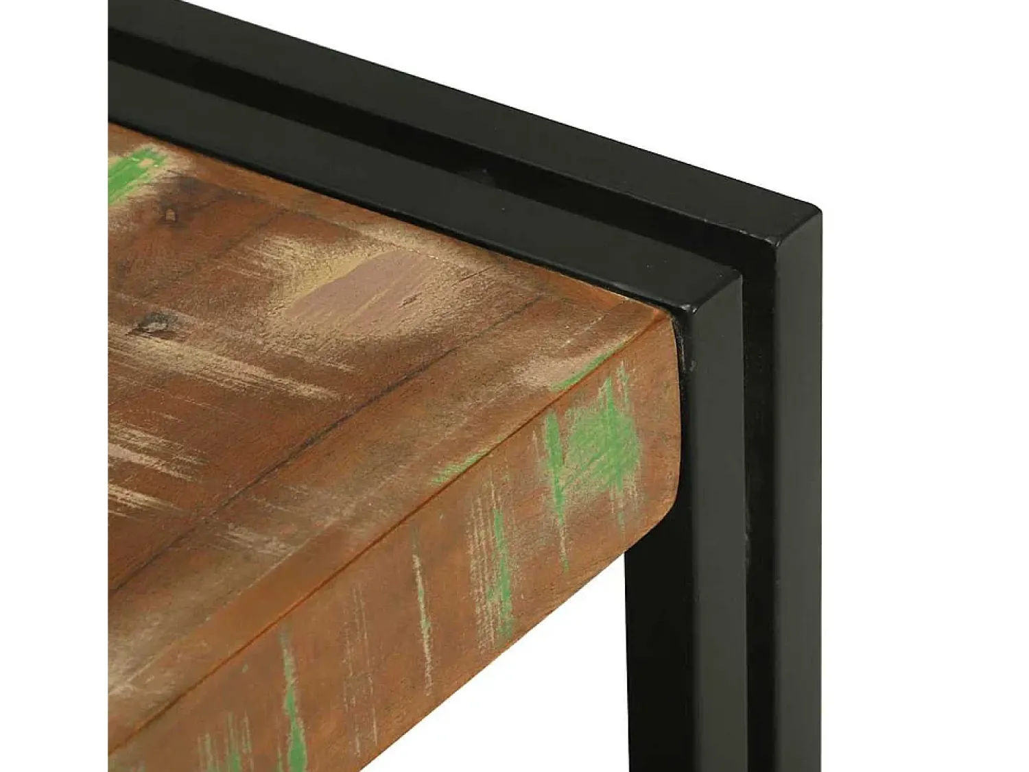 Mesa de centro | Mesa de apoio Multicolor Madeira recuperada maciça^ Mesa De Centro