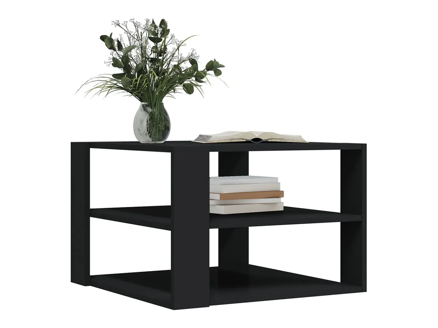 Mesa de centro | Mesa de apoio 59.5x59.5x40 cm derivados de madeira^ Mesa De Centro