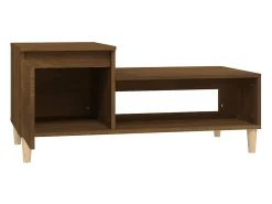 Mesa de centro | Mesa de apoio 100x50x45 cm derivados madeira carvalho^ Mesa De Centro
