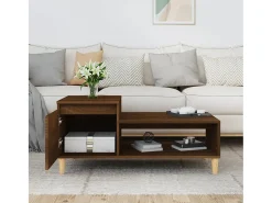 Mesa de centro | Mesa de apoio 100x50x45 cm derivados madeira carvalho^ Mesa De Centro