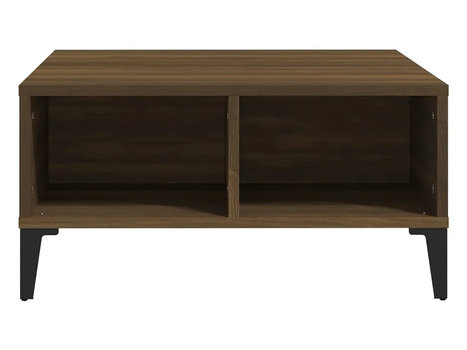 New Mesa de centro | Mesa de apoio 60x60x30 cm aglomerado cor carvalho Castanho