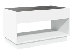 Mesa de centro | Mesa de apoio luzes LED Infinity 90x50x50 cm^ Mesa De Centro