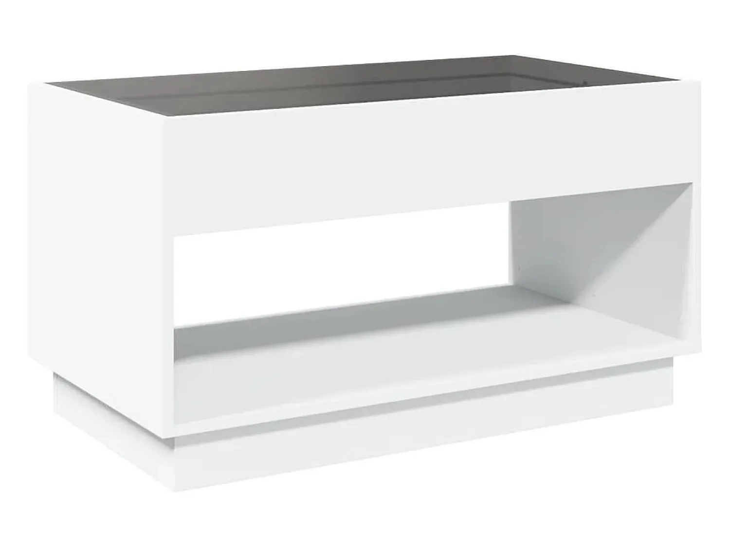 Mesa de centro | Mesa de apoio luzes LED Infinity 90x50x50 cm^ Mesa De Centro
