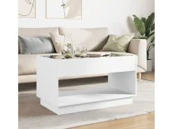 Mesa de centro | Mesa de apoio luzes LED Infinity 90x50x50 cm^ Mesa De Centro