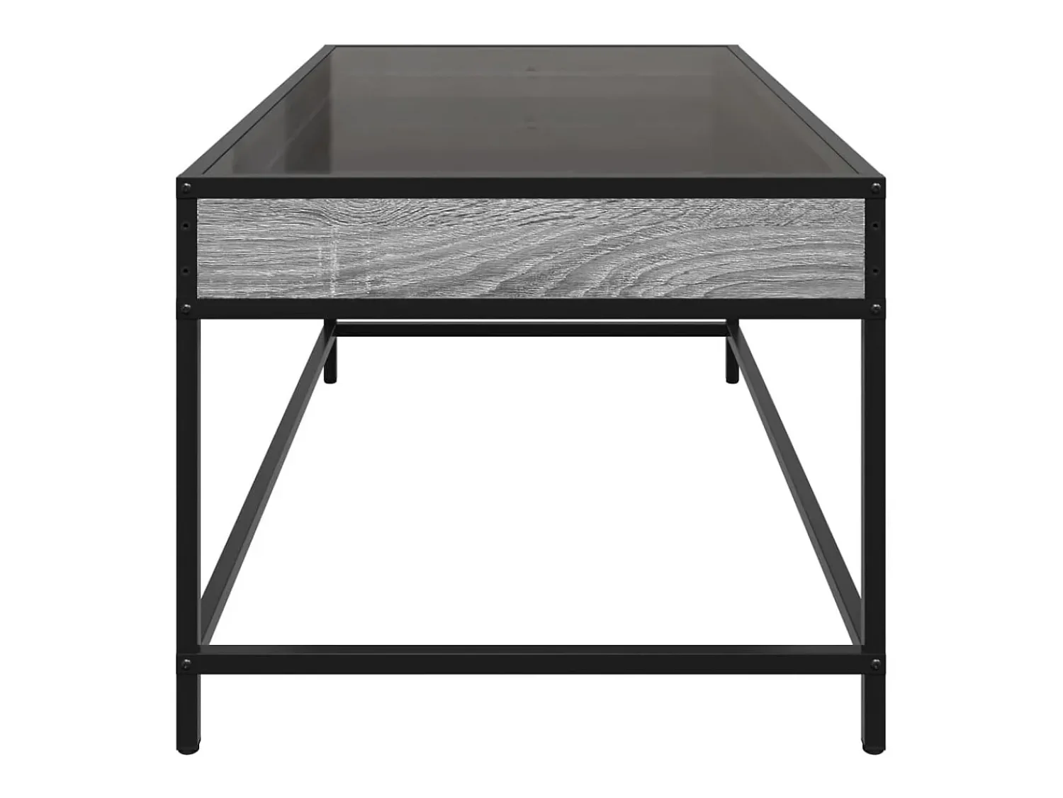 Mesa de centro | Mesa de apoio luzes LED Infinity 90x50x41 cm sonoma^ Mesa De Centro