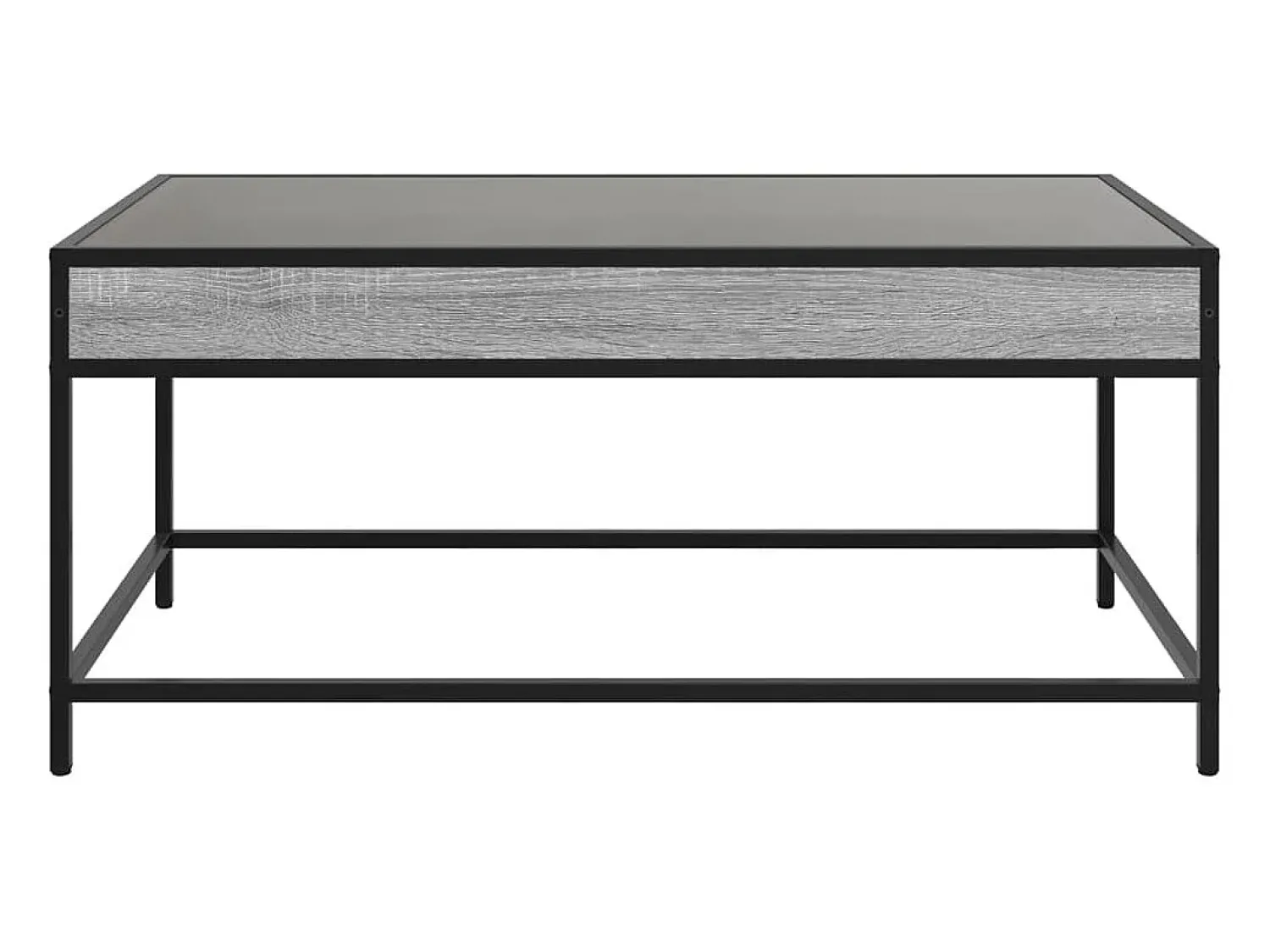 Mesa de centro | Mesa de apoio luzes LED Infinity 90x50x41 cm sonoma^ Mesa De Centro