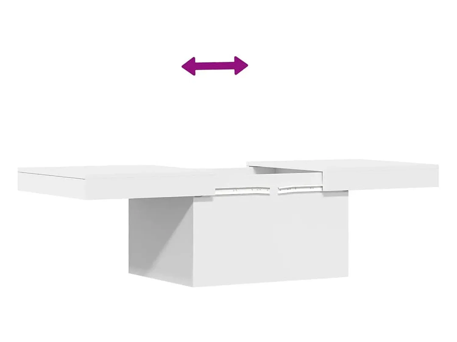 Sale Mesa de centro | Mesa de apoio 100x55x40 cm derivados de madeira Branco