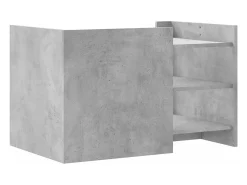 Online Mesa de centro | Mesa de apoio 80x50x50 cm derivados de madeira cinza cimento Cinzento