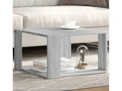 Mesa De Centro* Mesa de centro | Mesa de apoio 51.5x51.5x30cm derivados de madeira cinza sonoma Cinzento