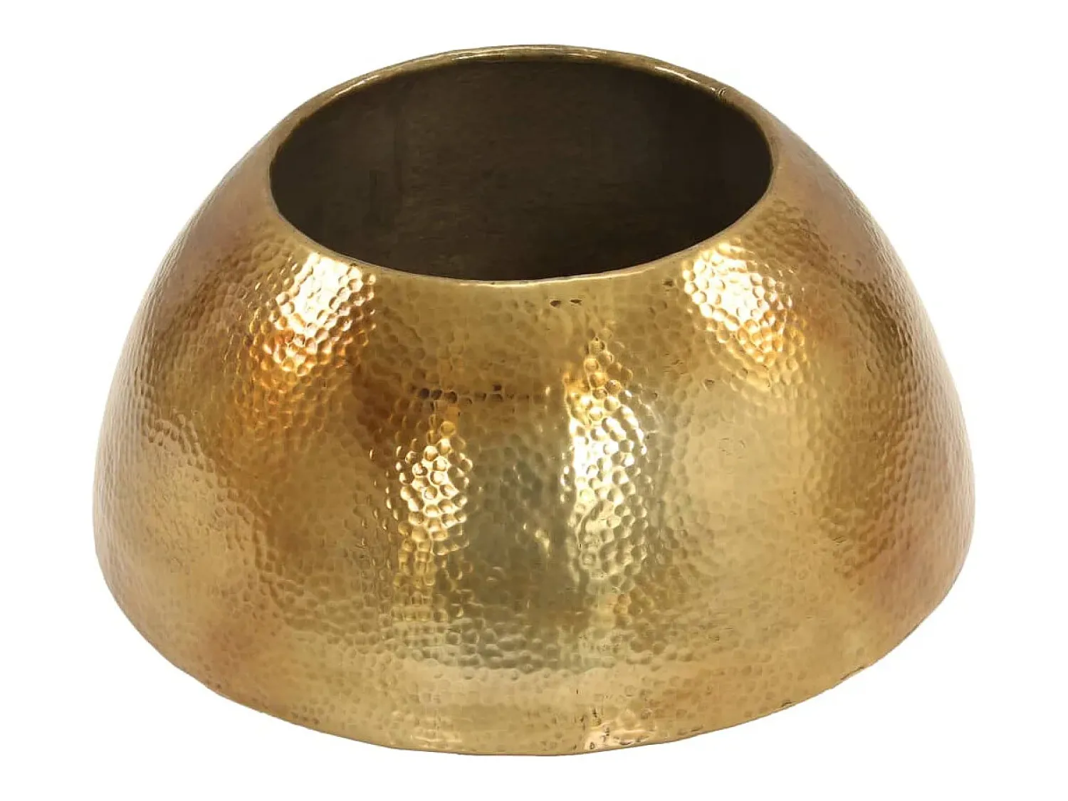 Mesa De Centro| Mesa de centro | Mesa de apoio | Mesa de café em alumínio martelado 70x30 cm bronze Cor de laranja