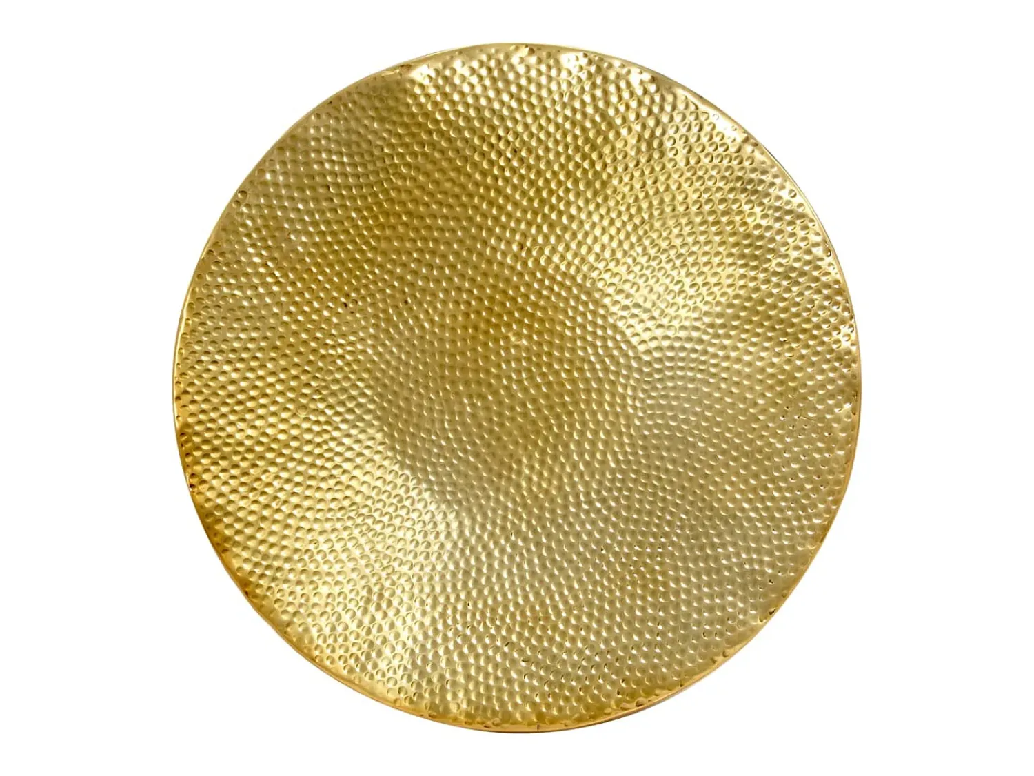 Mesa De Centro| Mesa de centro | Mesa de apoio | Mesa de café em alumínio martelado 70x30 cm bronze Cor de laranja