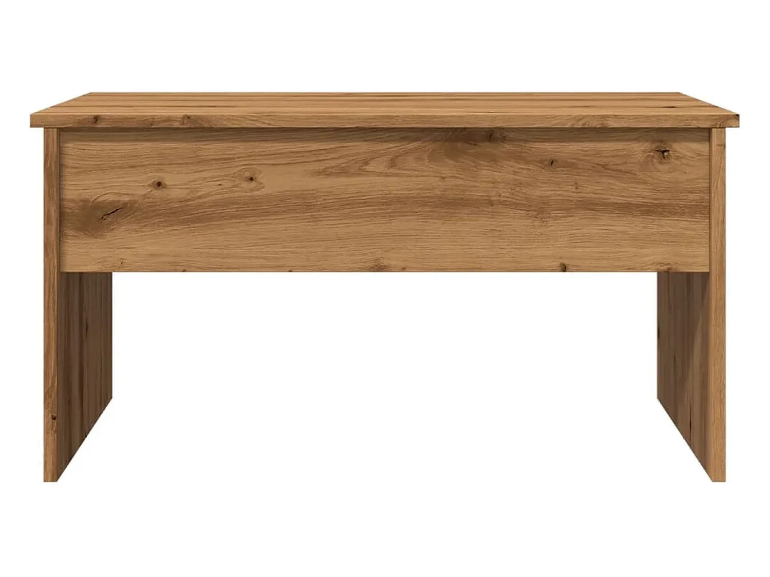 Mesa de centro | Mesa de apoio 80x50.5x41.5cm deriv. madeira carvalho artisiano^ Mesa De Centro