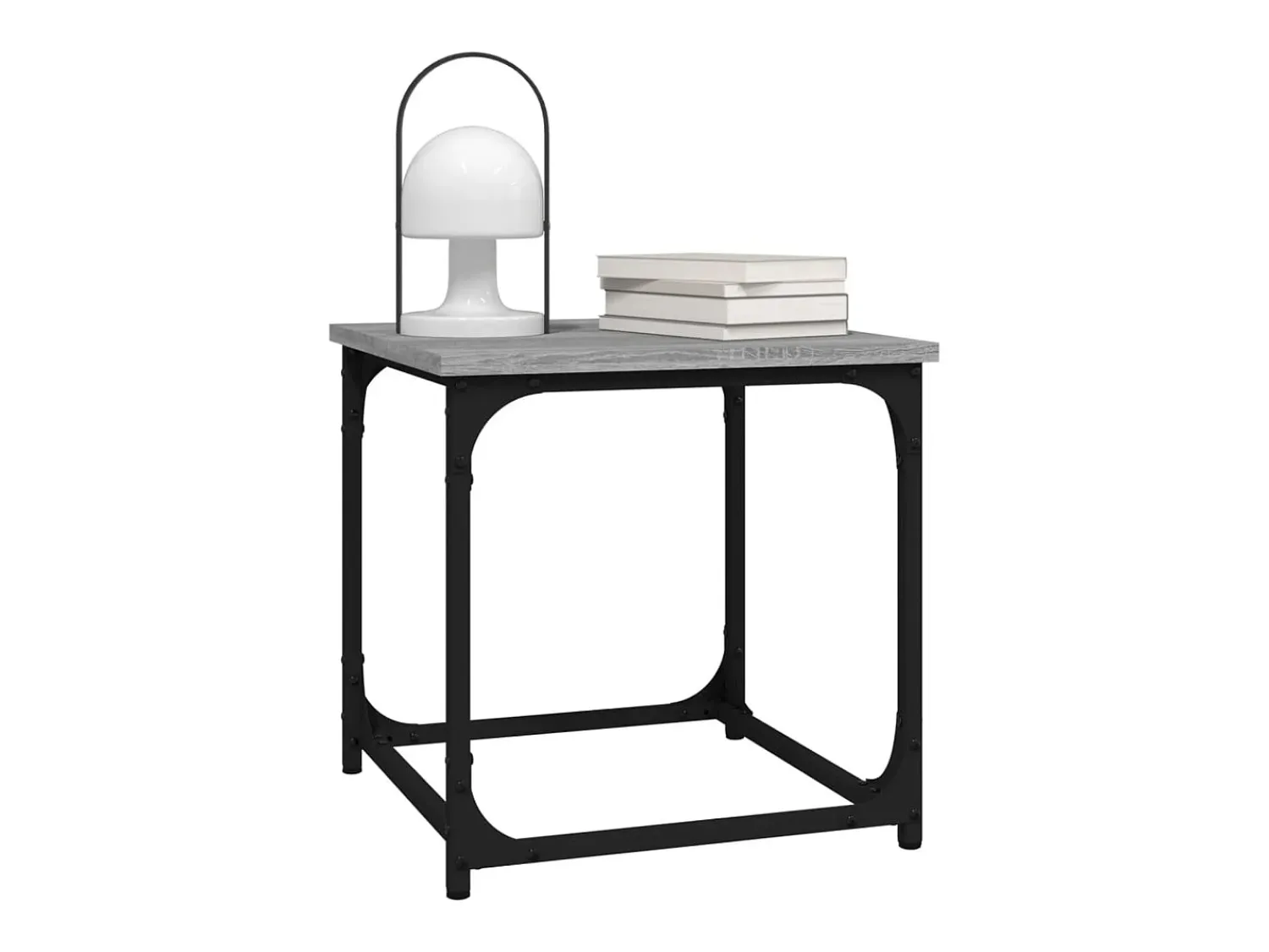 Outlet Mesa de centro | Mesa de apoio 40x40x40 cm derivados madeira sonoma Cinzento