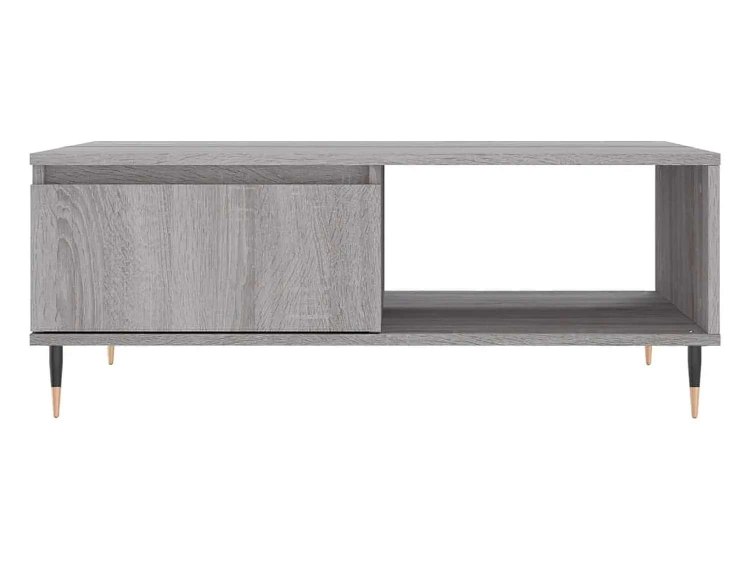 Mesa De Centro* Mesa de centro | Mesa de apoio 90x60x35 cm derivados de madeira sonoma Cinzento