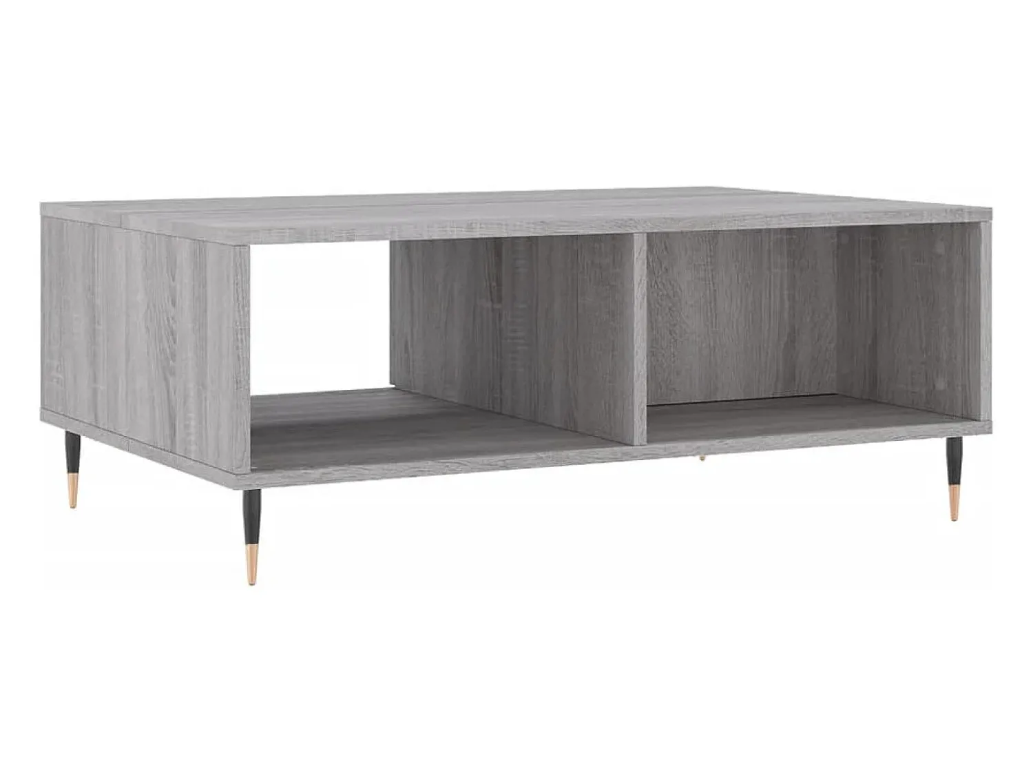Mesa De Centro* Mesa de centro | Mesa de apoio 90x60x35 cm derivados de madeira sonoma Cinzento