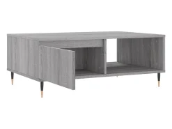 Mesa De Centro* Mesa de centro | Mesa de apoio 90x60x35 cm derivados de madeira sonoma Cinzento