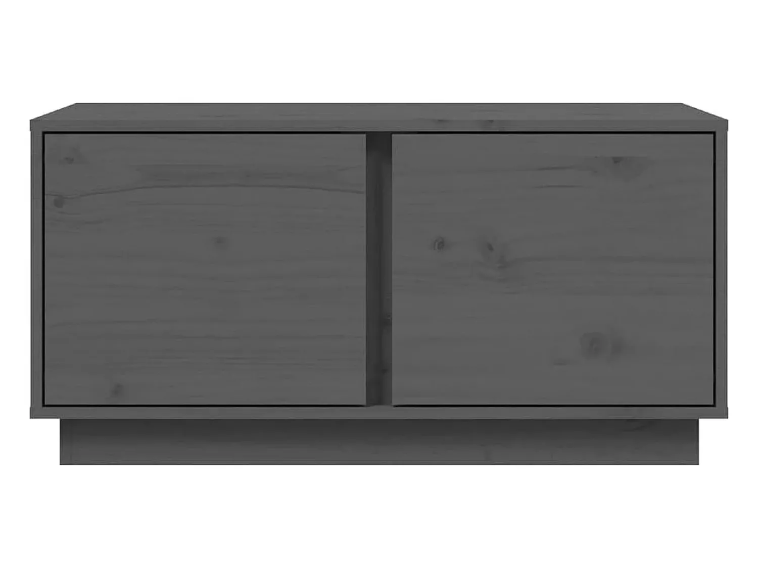 Mesa de centro | Mesa de apoio 80x50x40 cm madeira de pinho maciça cinza^ Mesa De Centro