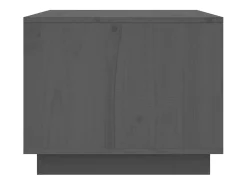 Mesa de centro | Mesa de apoio 80x50x40 cm madeira de pinho maciça cinza^ Mesa De Centro