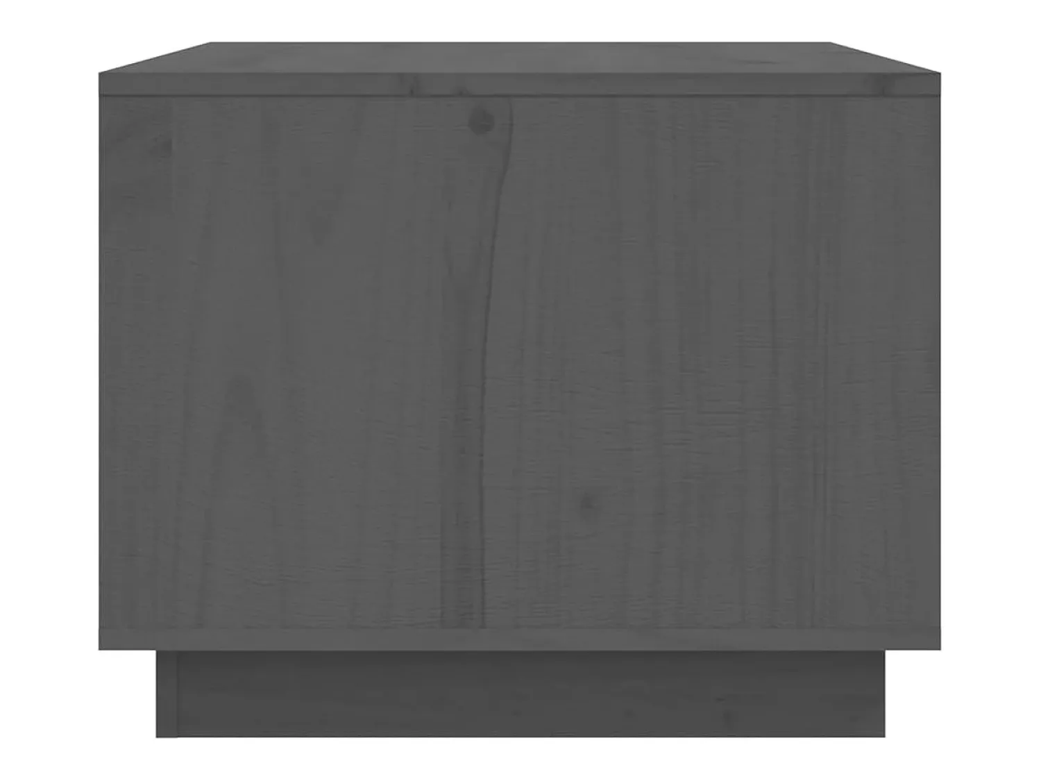 Mesa de centro | Mesa de apoio 80x50x40 cm madeira de pinho maciça cinza^ Mesa De Centro