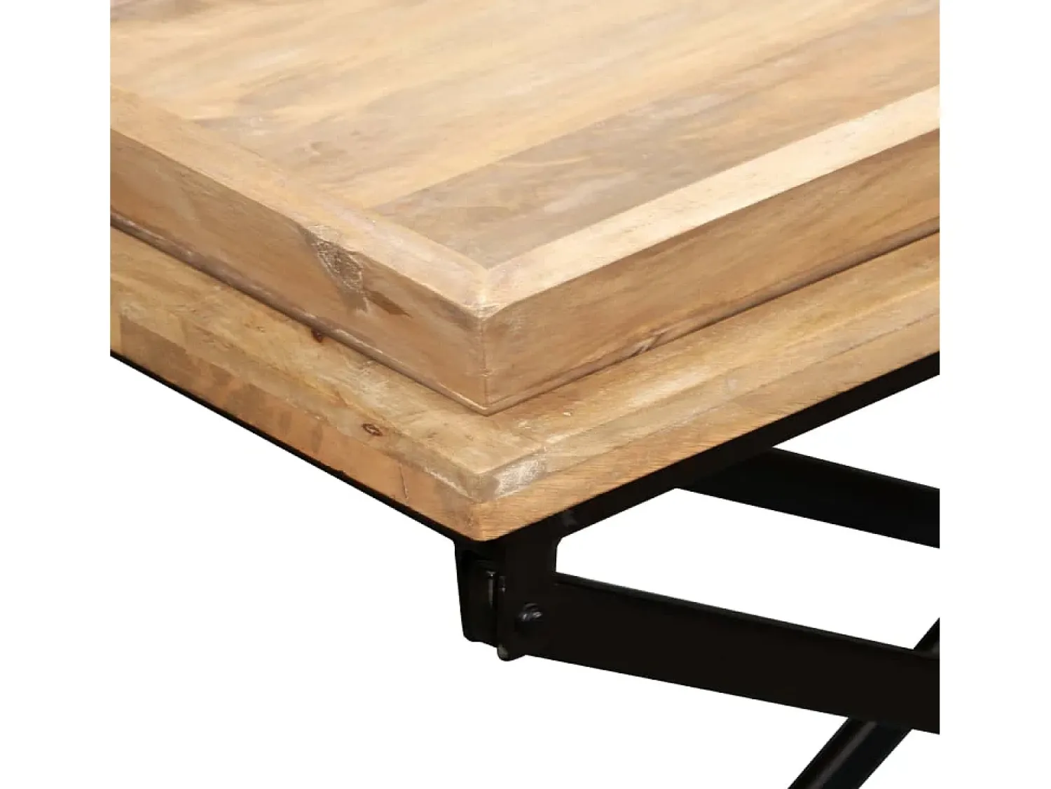 Outlet Mesa de centro | Mesa de apoio | Mesa de café madeira de mangueira maciça 110x55x42 cm Castanho