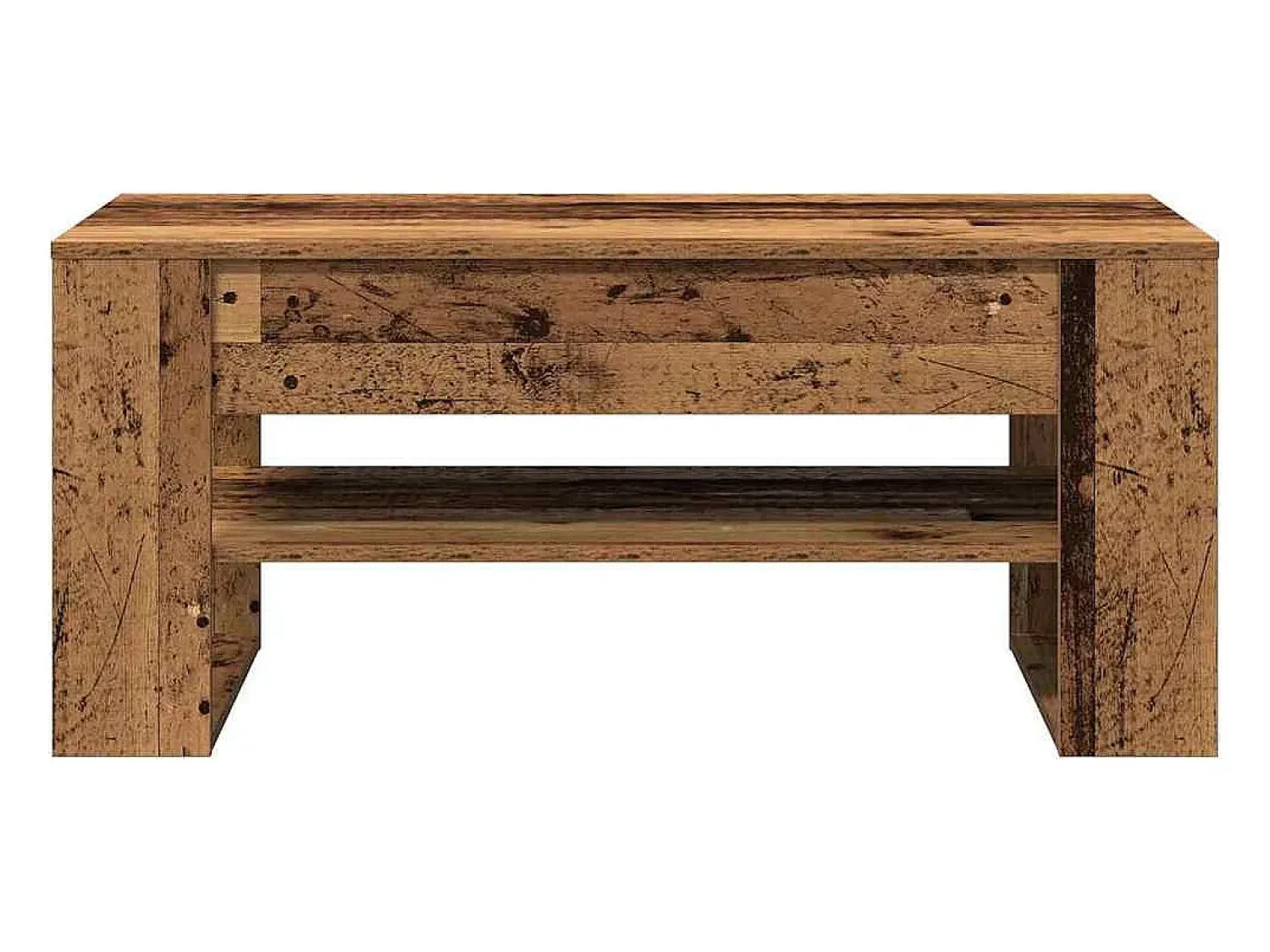 Mesa De Centro| Mesa de centro | Mesa de apoio Madeira antiga 102x55x45 cm Castanho