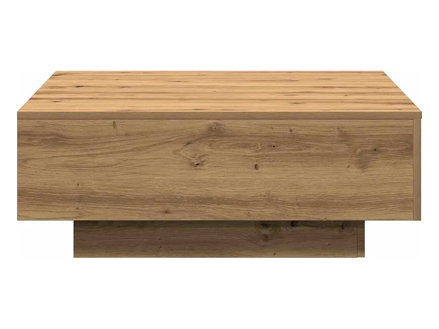 Mesa De Centro| Mesa de centro | Mesa de apoio carvalho artisiano 80x80x31 cm Castanho
