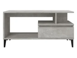 Mesa De Centro| Mesa de centro | Mesa de apoio 90x49x45 derivados de madeira cimento Cinzento