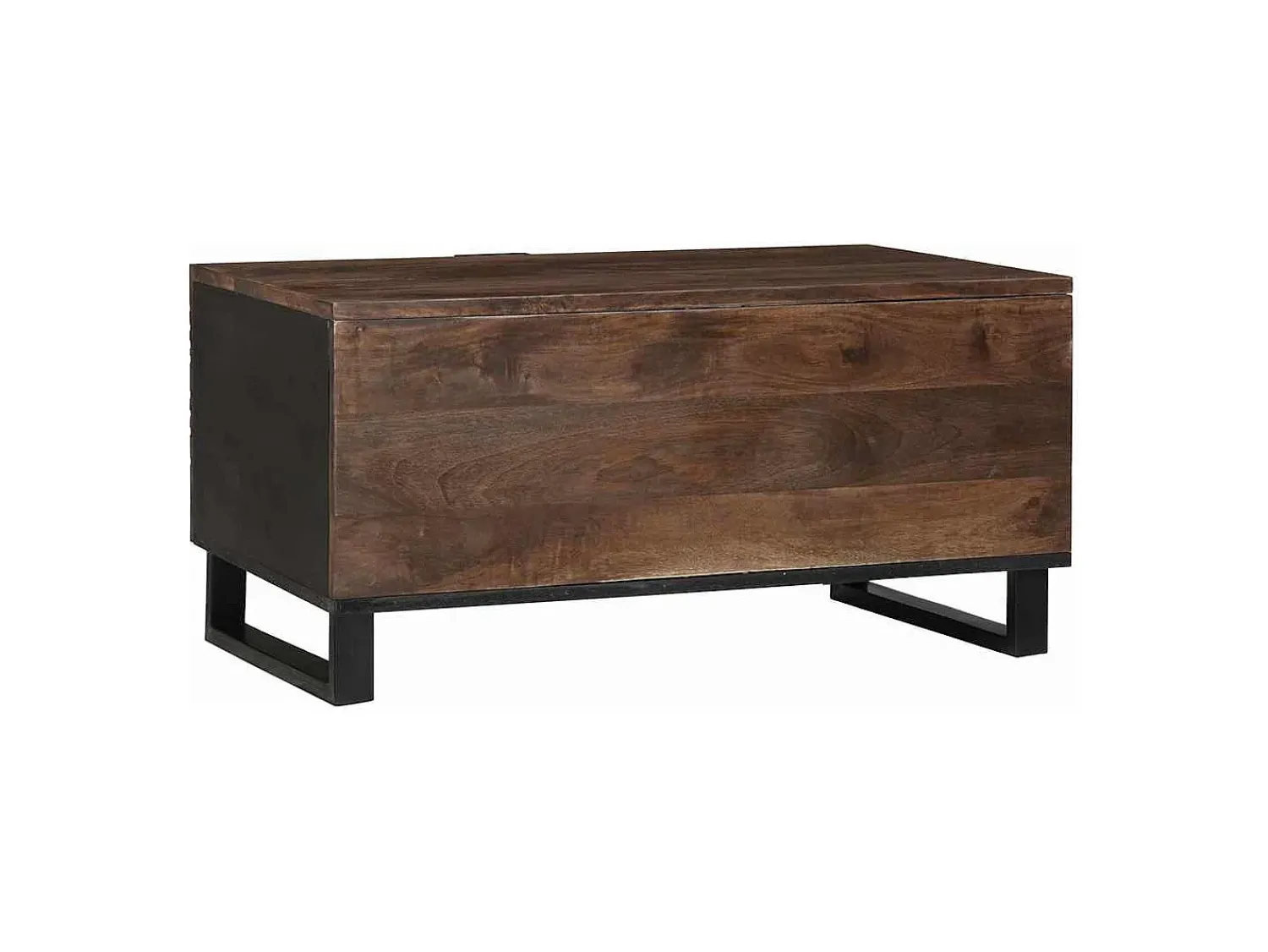 Mesa de centro | Mesa de apoio | Mesa de café Marrom e Preto 80x50x40 cm^ Mesa De Centro