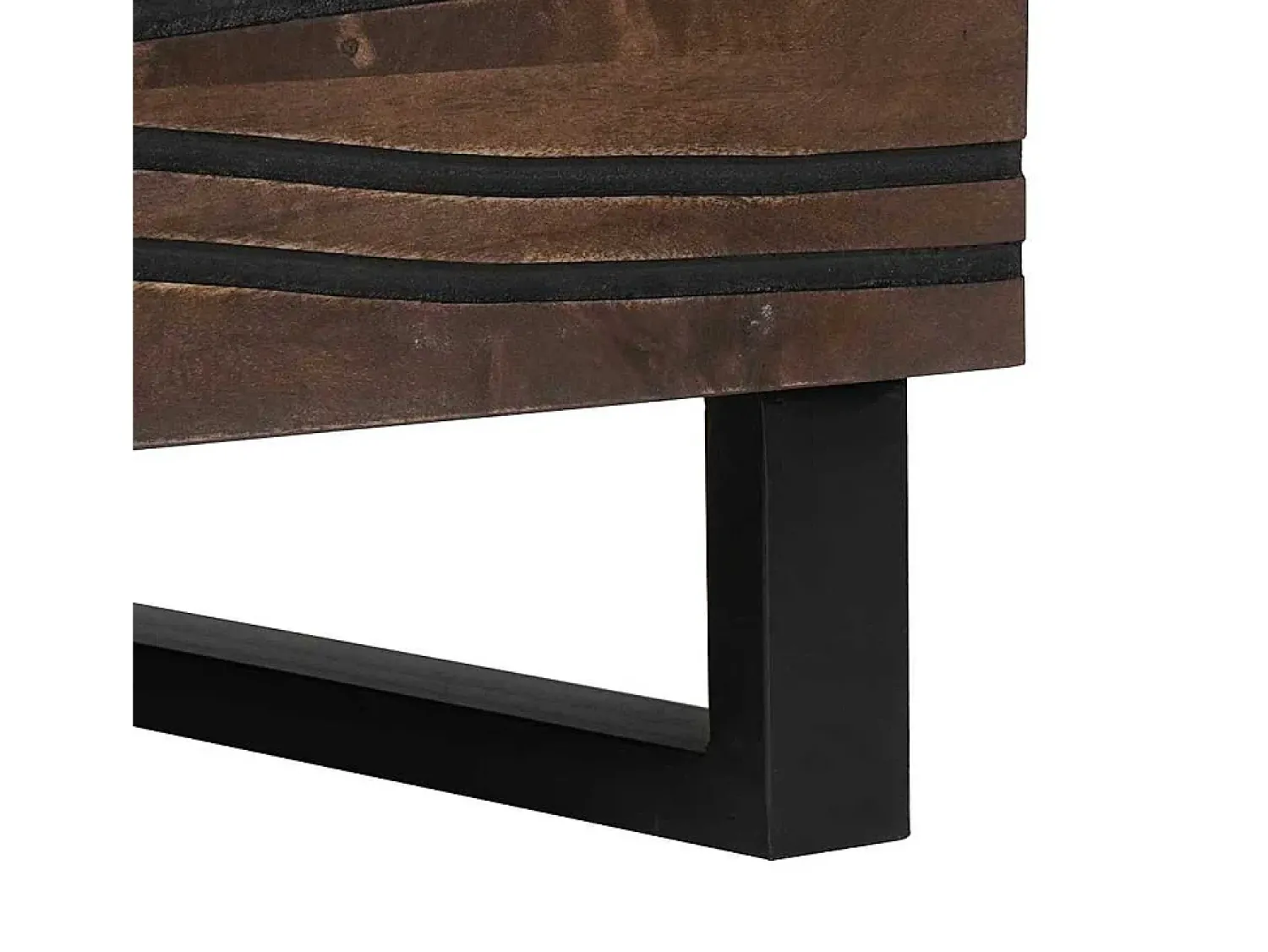 Mesa de centro | Mesa de apoio | Mesa de café Marrom e Preto 80x50x40 cm^ Mesa De Centro