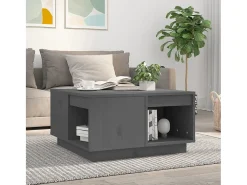 Mesa de centro | Mesa de apoio 60x61x32.5 cm madeira de pinho maciça^ Mesa De Centro