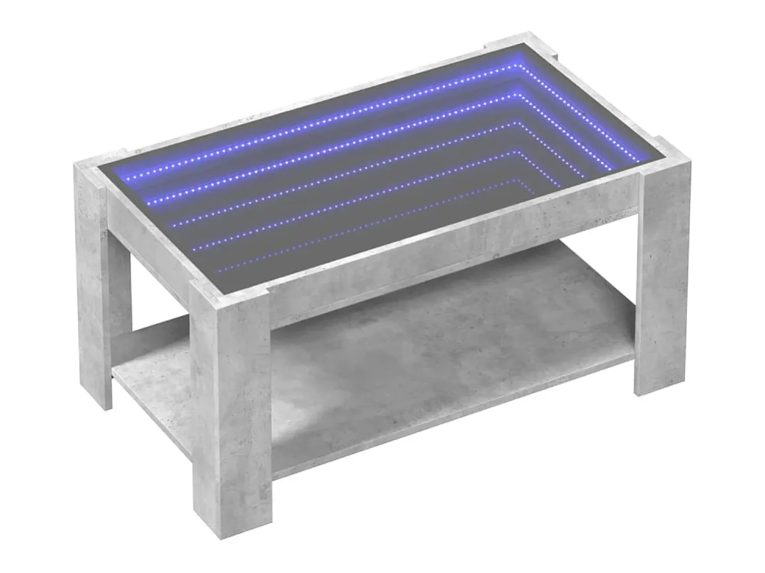 Mesa de centro | Mesa de apoio c/ LEDs 93x53x45 derivados de madeira^ Mesa De Centro