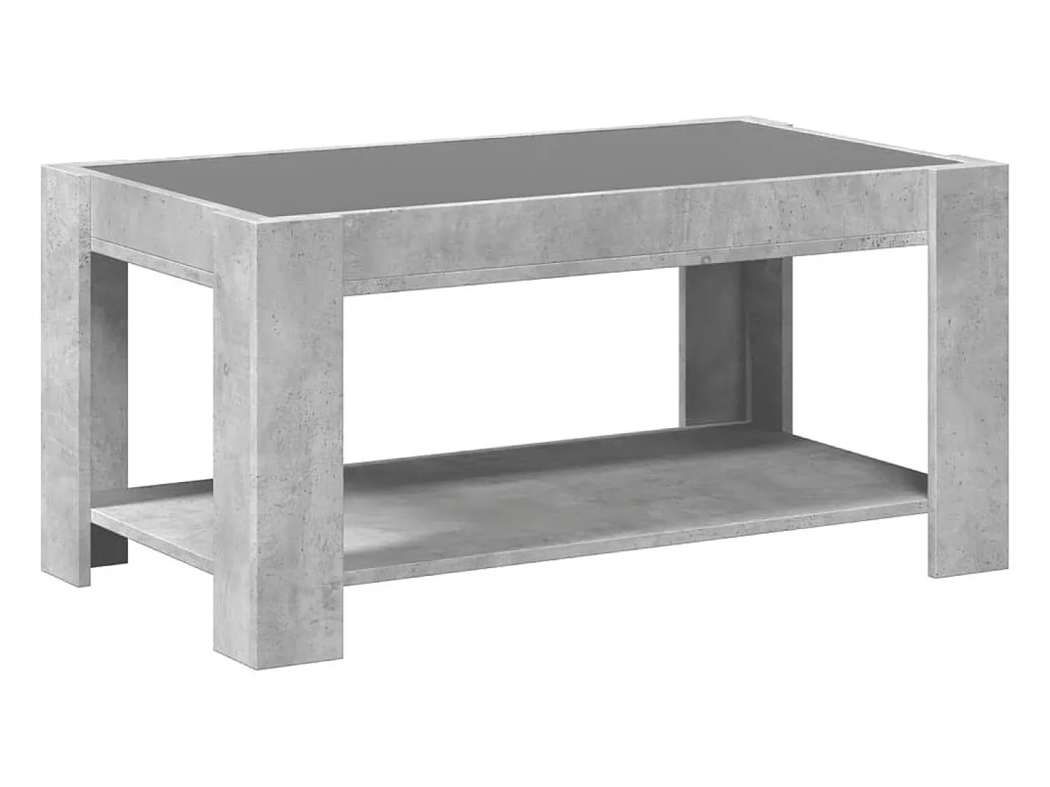 Mesa de centro | Mesa de apoio c/ LEDs 93x53x45 derivados de madeira^ Mesa De Centro
