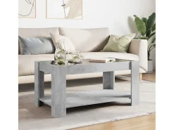 Mesa de centro | Mesa de apoio c/ LEDs 93x53x45 derivados de madeira^ Mesa De Centro