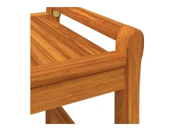 Mesa De Centro| Mesa de centro | Mesa de apoio | Mesa de café 100x50x50 cm madeira de acácia maciça Castanho