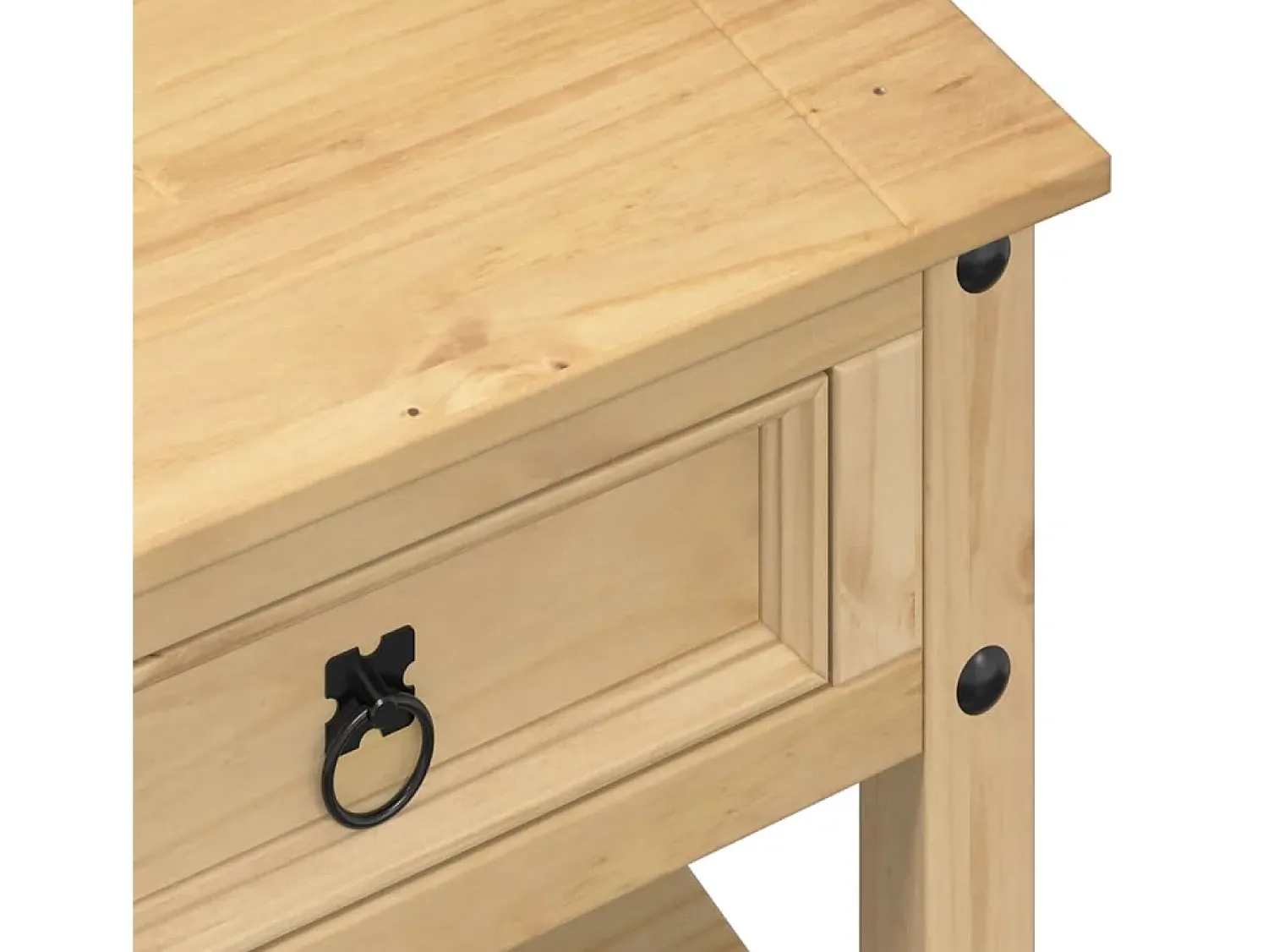 Best Mesa de centro | Mesa de apoio com gavetas Corona 100x48x45 cm pinho maciço Castanho