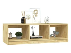 Mesa De Centro* Mesa de centro | Mesa de apoio | Mesa de café 110x50x34 cm madeira de pinho maciça Castanho