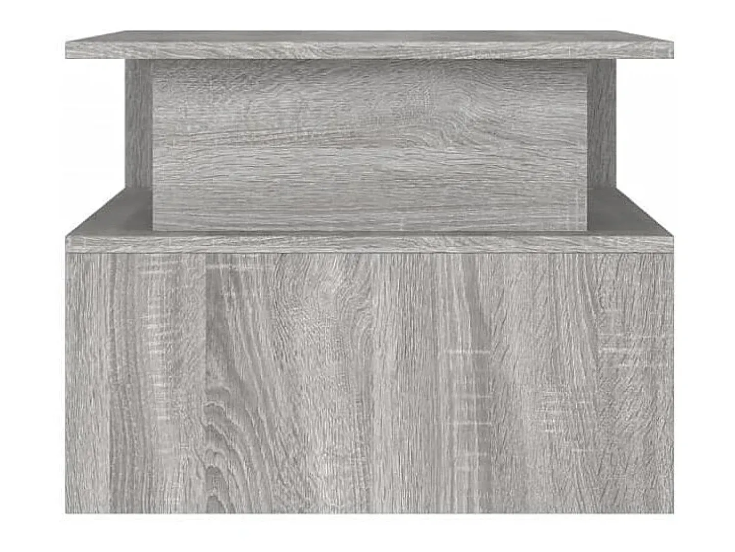 New Mesa de centro | Mesa de apoio 90x55x42.5 cm derivados de madeira cinza sonoma Cinzento